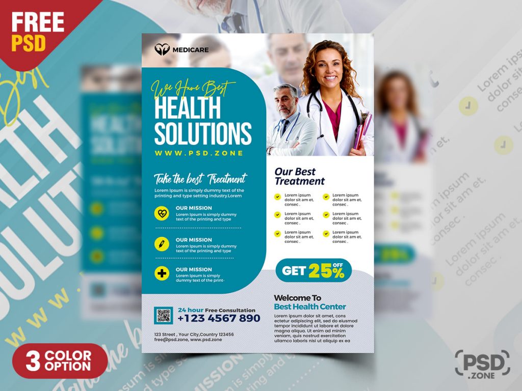 Medical Health Care AD Flyer PSD PSD Zone