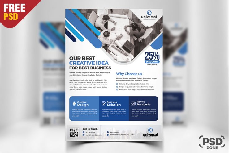 Corporate Business Free Flyer PSD