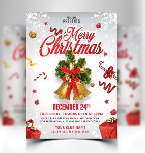 Merry Christmas Flyer Free PSD
