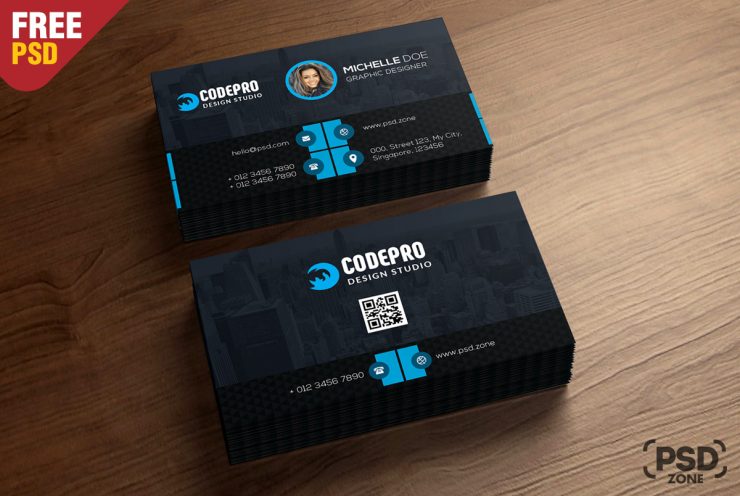 Corporate Business Card Free PSD