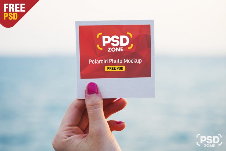 Download Polaroid Photo Mockup PSD - PSD Zone