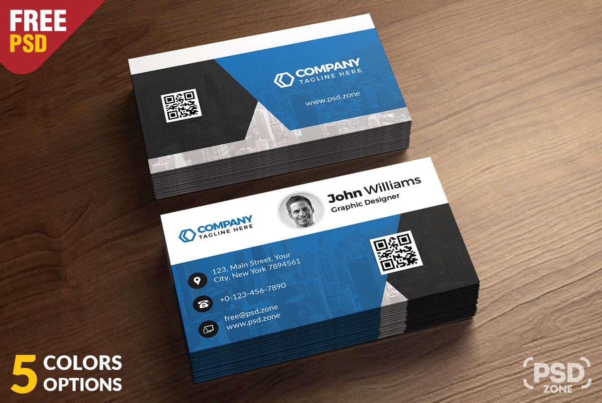 Corporate Business Card Free Psd Bundle Psd Zone