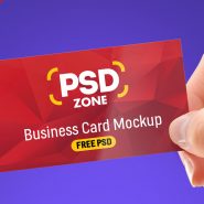 Free Business Card Mockup PSD