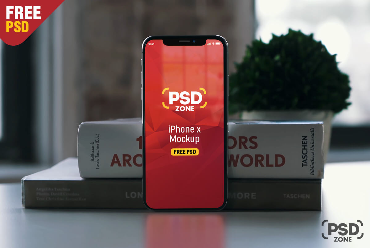 Download Photorealistic iPhone X Mockup Free PSD - PSD Zone