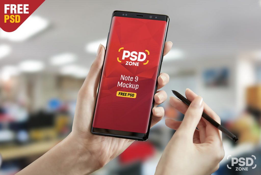 Galaxy Note 9 Mockup Free PSD - PSD Zone