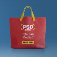 Canvas Tote Bag Mockup Free PSD