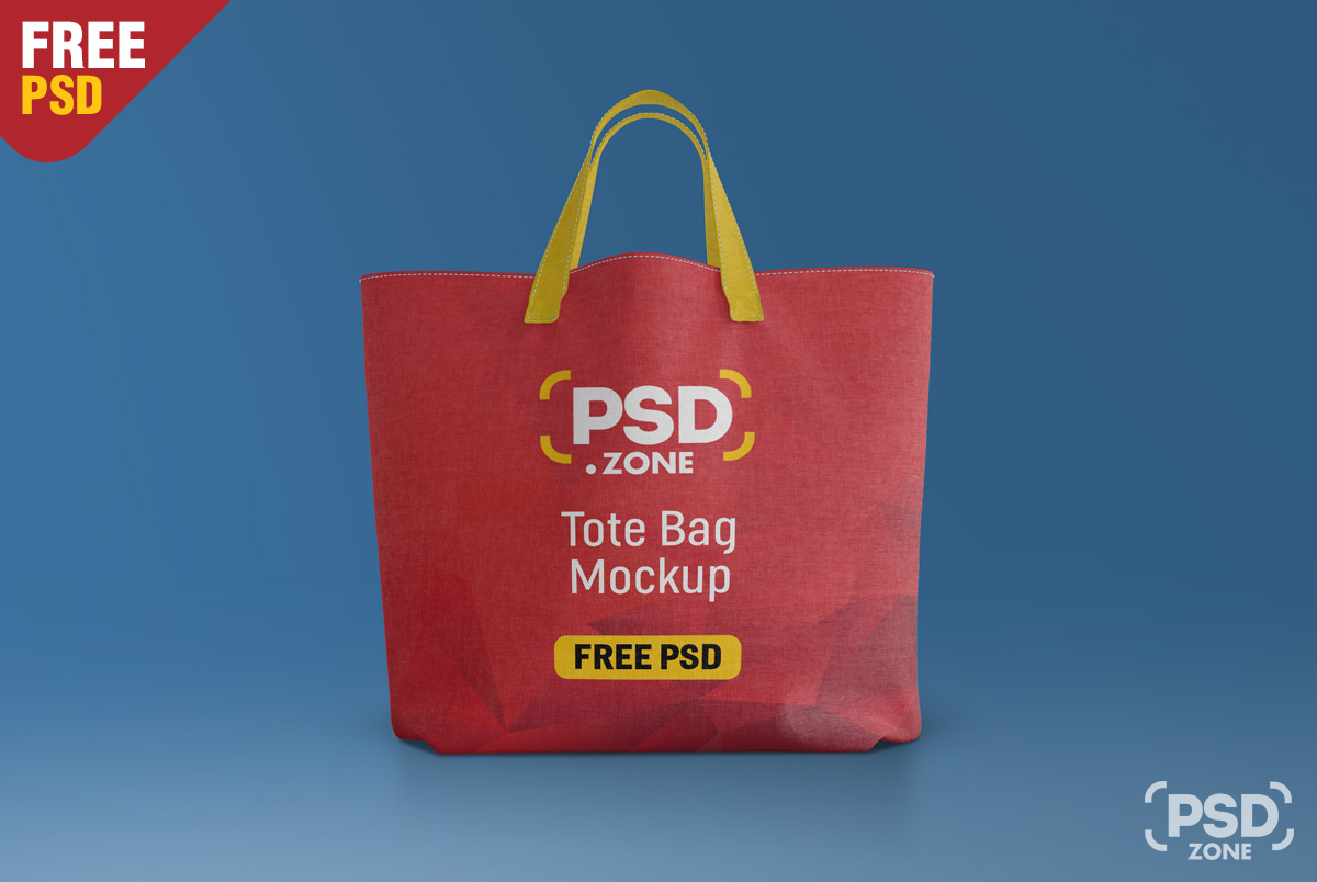 Download Canvas Tote Bag Mockup Free Psd Psd Zone PSD Mockup Templates