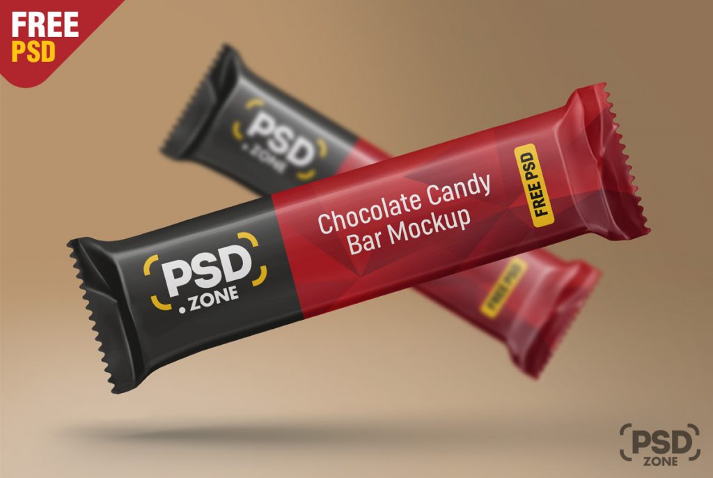 Download Chocolate Candy Bar Mockup PSD - PSD Zone