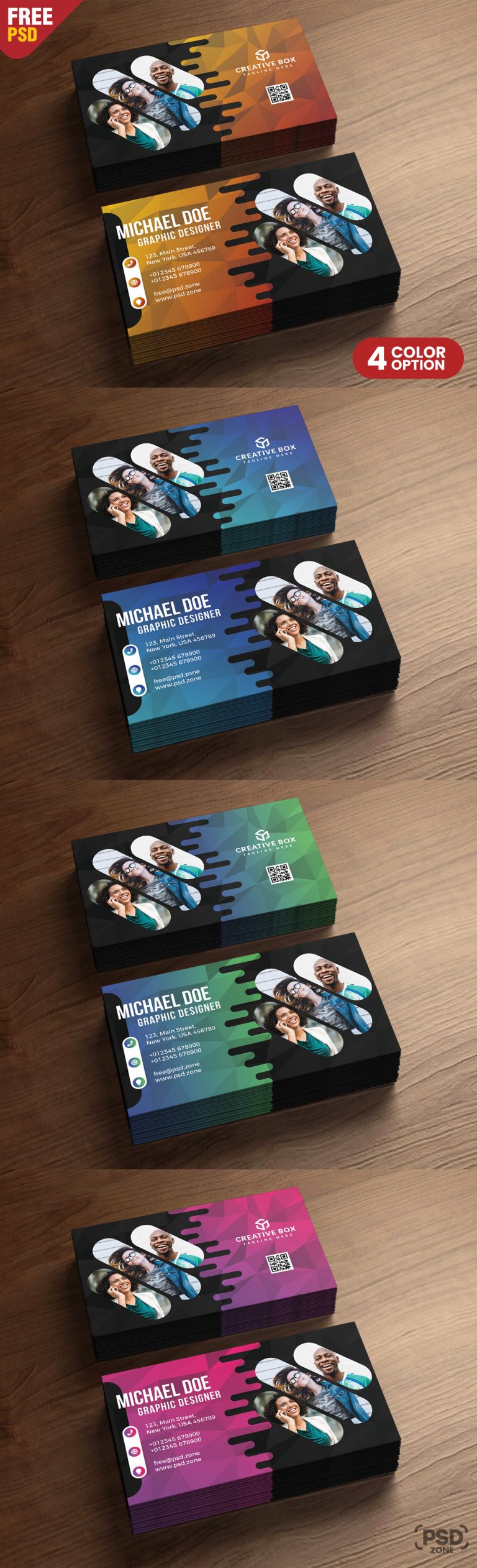creative business cards psd templates free download