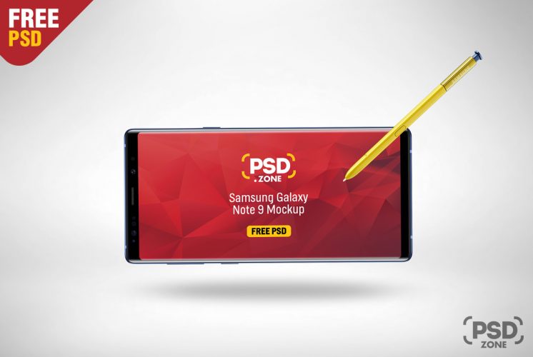 Download Galaxy Note 9 with S-pen Mockup PSD - PSD Zone