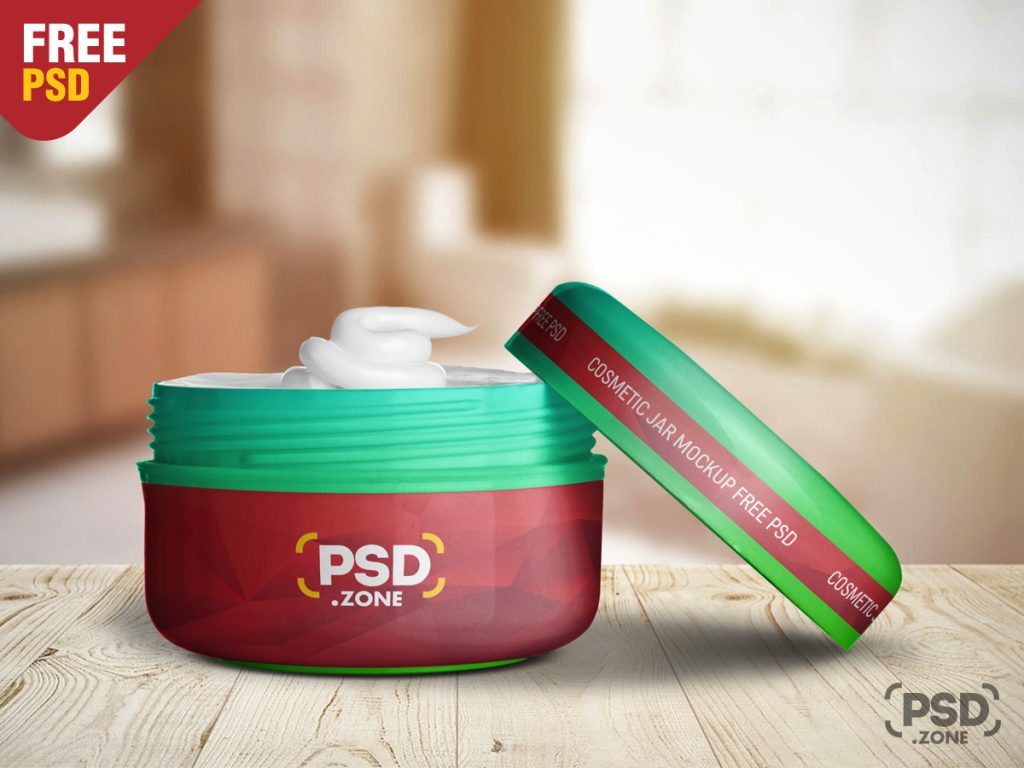 Download Cosmetic Plastic Jar Mockup PSD - PSD Zone