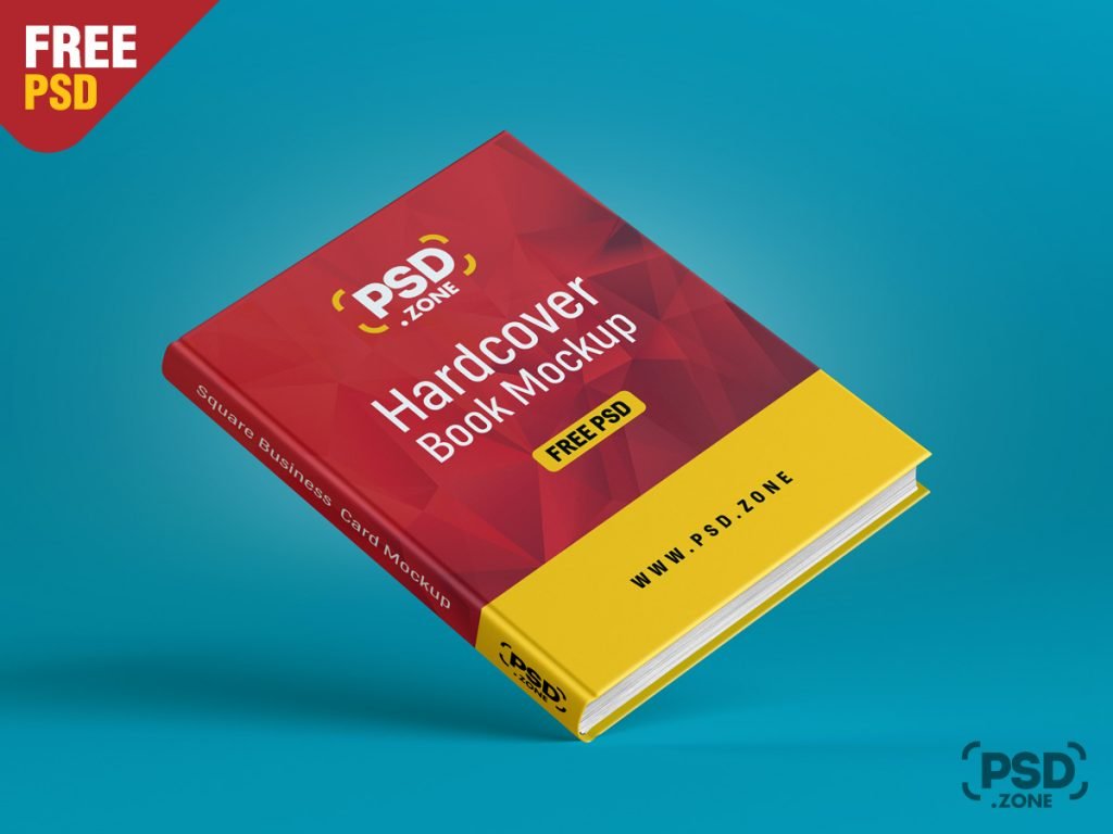 Floating Hardcover Book Mockup PSD PSD Zone