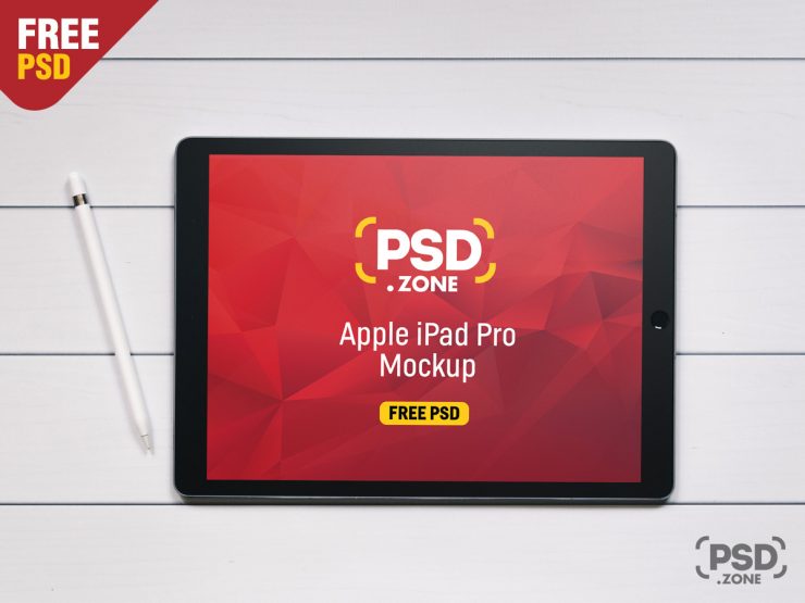 Apple iPad Pro Mockup Free PSD