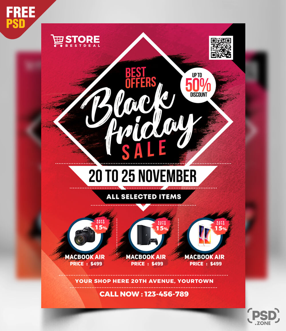 Download Black Friday Sale Flyer Psd Template Psdmarket