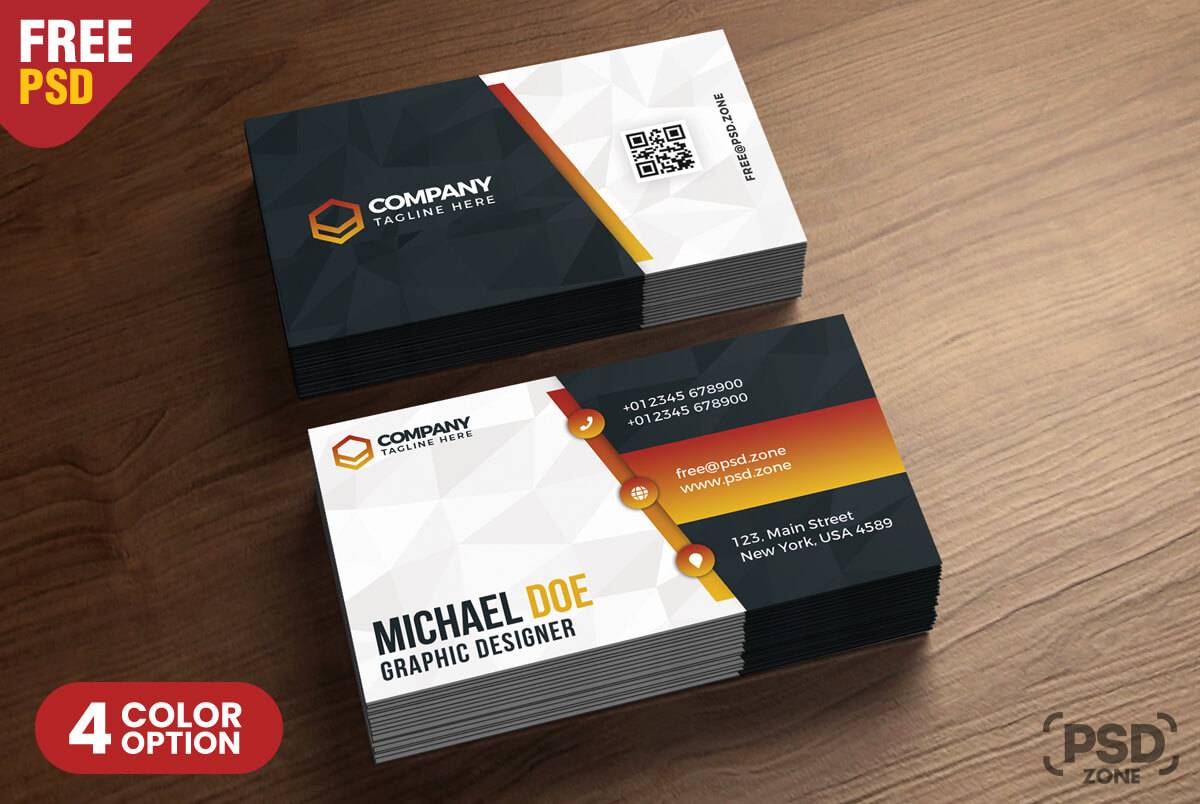 business card design psd templates free download