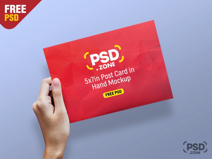 Greeting Card and Postcard Mockup PSD