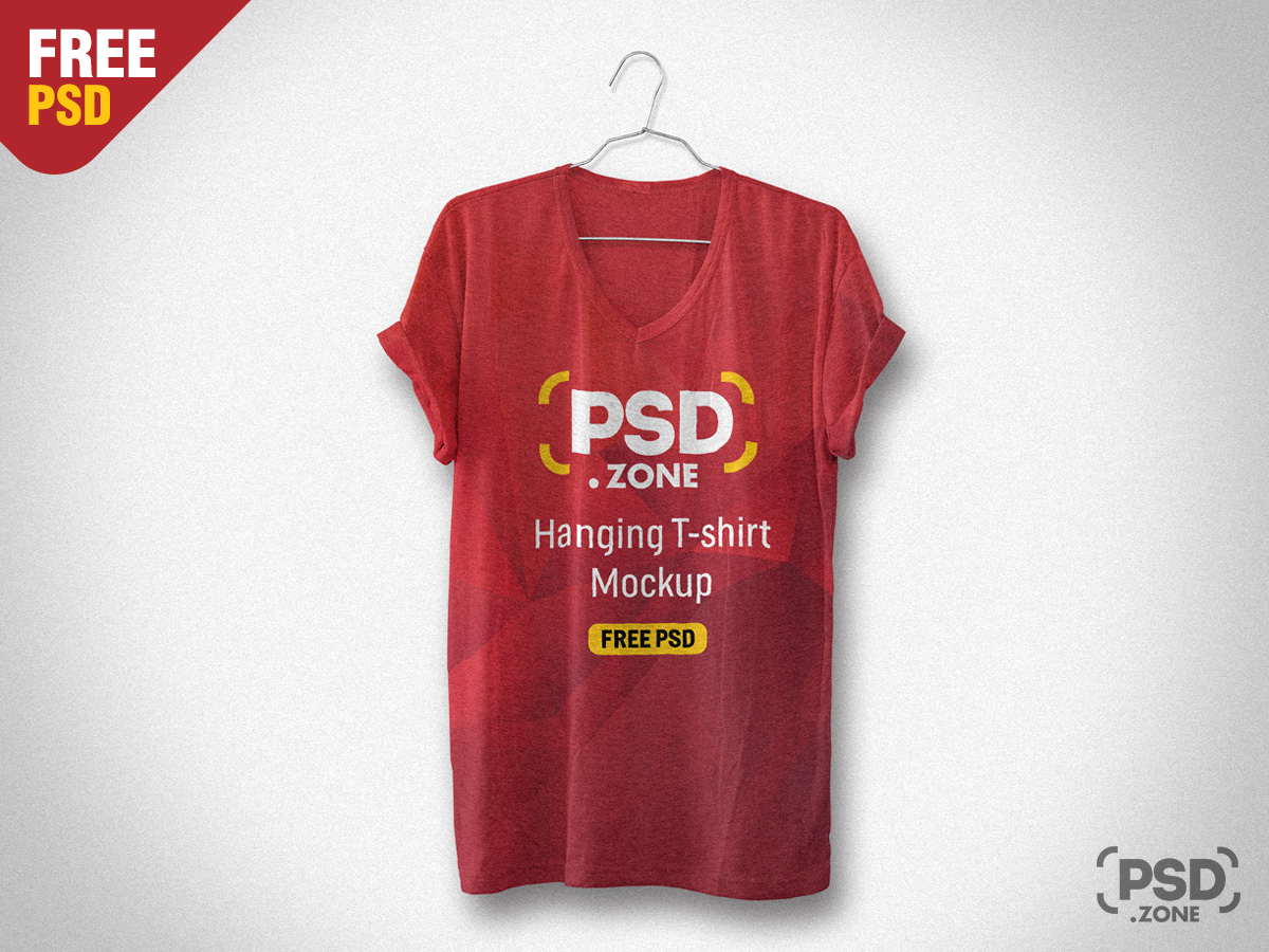 Download Hanging T-shirt Mockup PSD - PSD Zone