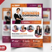 Business Conference Flyer Template PSD