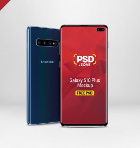 Galaxy S10 Plus Mockup PSD