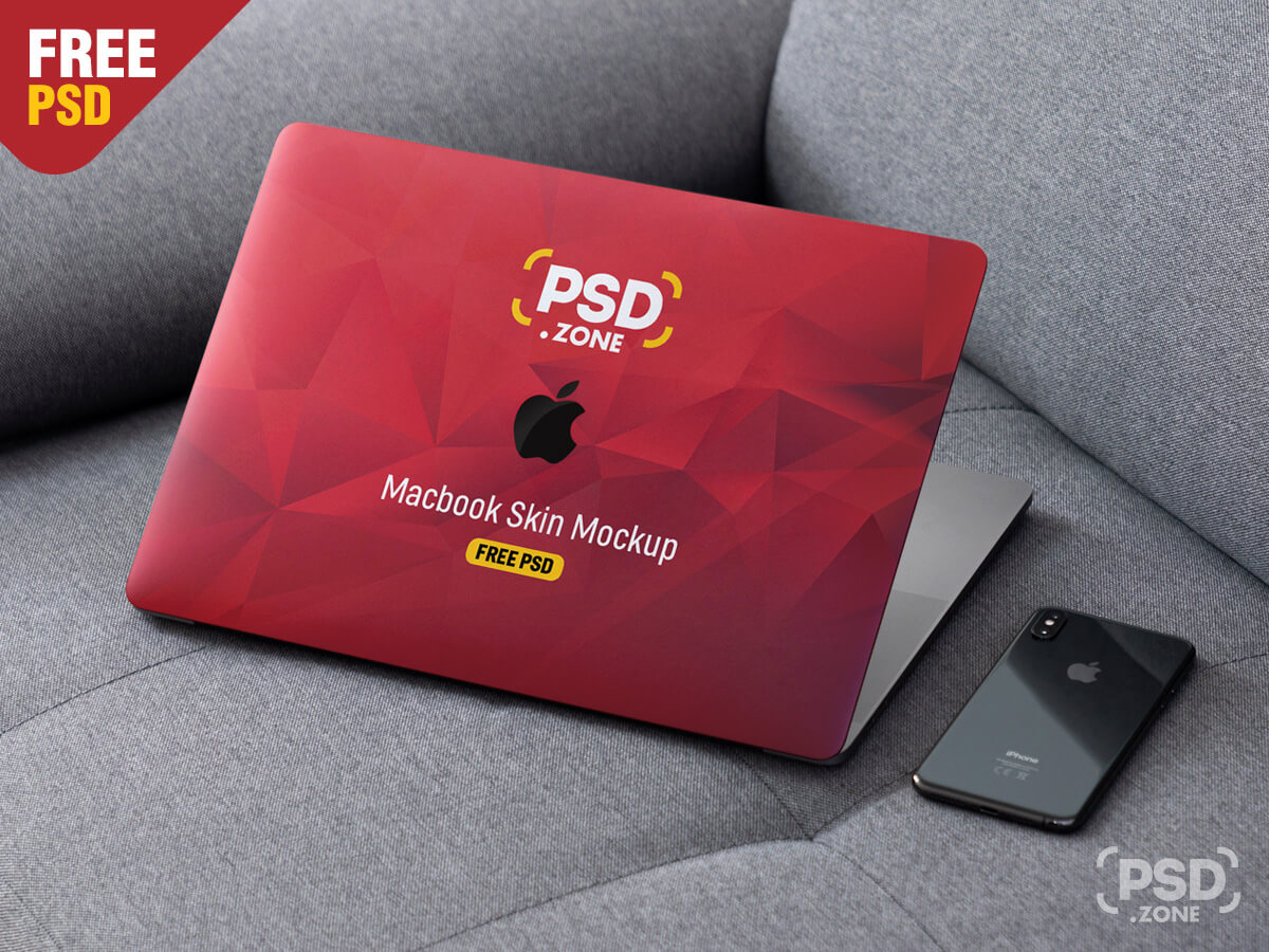 Download MacBook Pro Skin Design Mockup PSD - PSD Zone