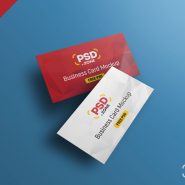 Floating Business Card Mockup PSD Template