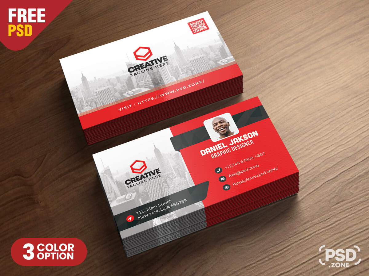 Free Business Card Psd Template Free Psd Templates - Vrogue