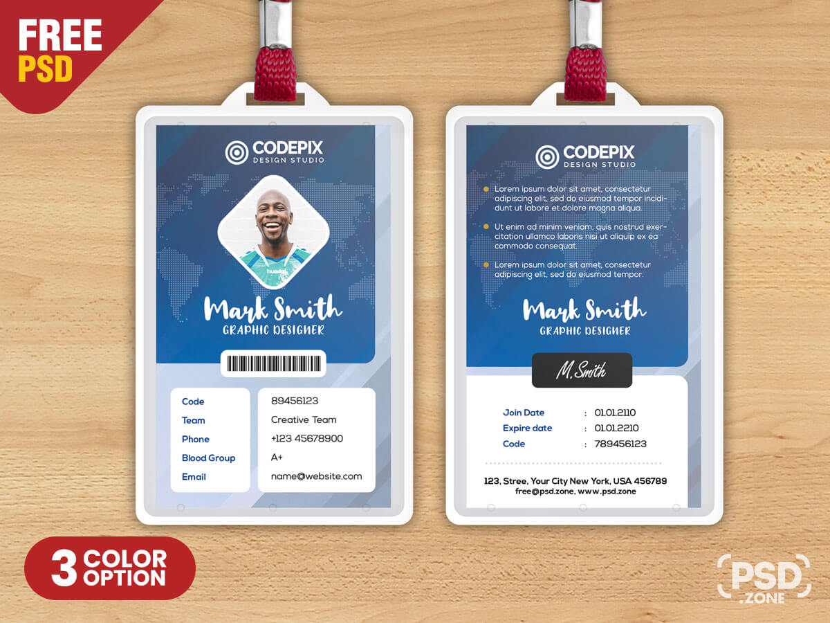 Corporate Identity Card PSD Template - PSD Zone