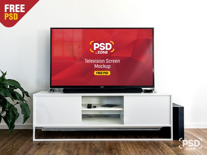 Download Television Screen Mockup PSD - PSD Zone