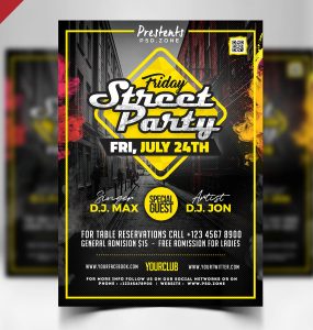 Street Party Flyer PSD Template