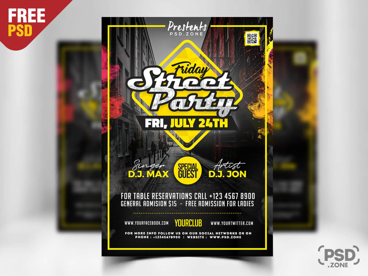 event poster template psd