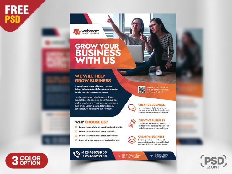 A4 Size Corporate Flyer PSD