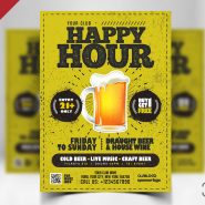 Happy Hour Flyer PSD Template