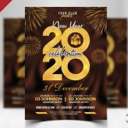 New Year Eve 2020 Event Flyer PSD