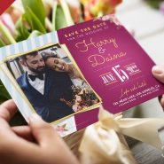 Elegant Wedding Invitation PSD Template