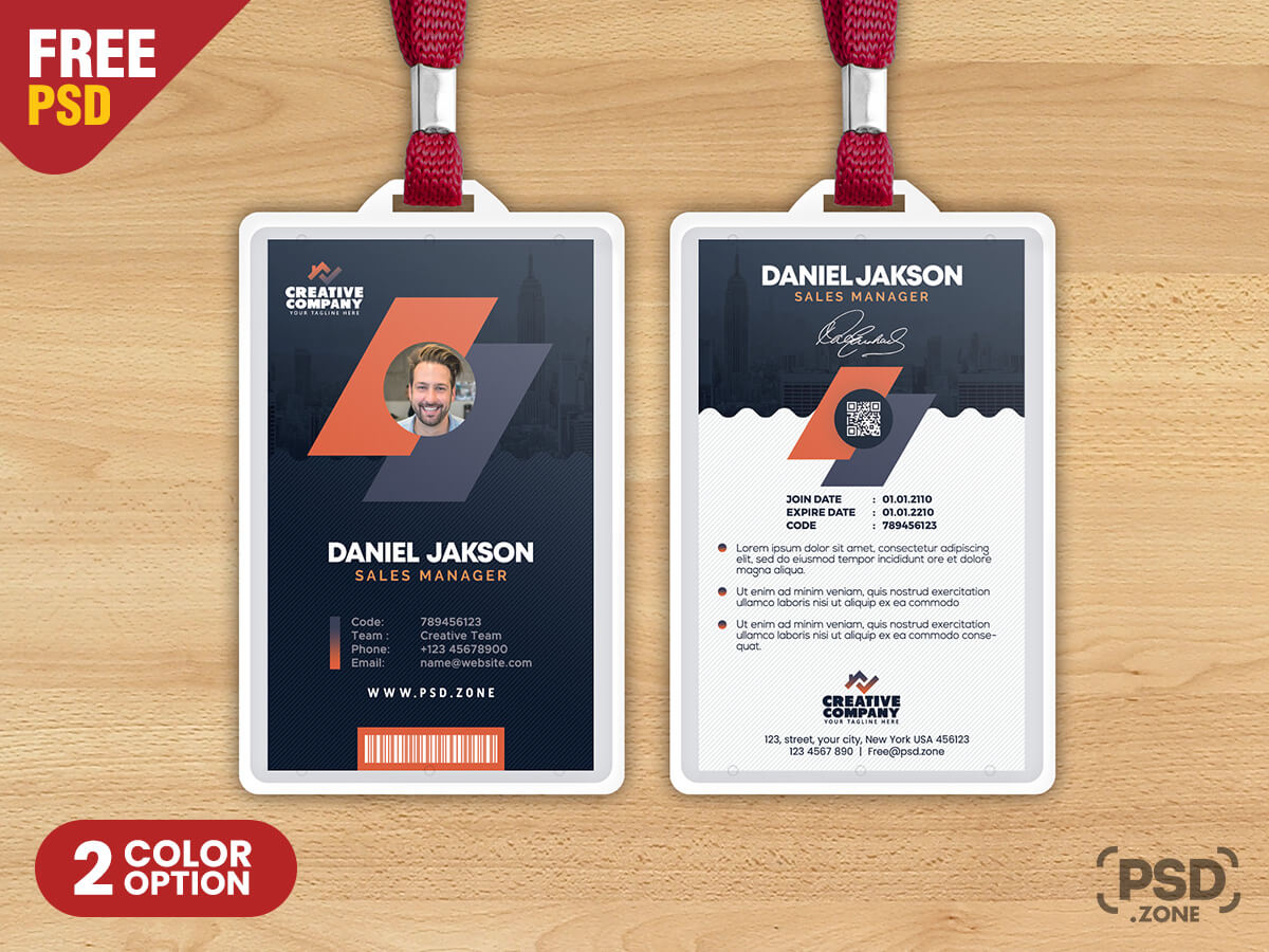 Id Card Template Photoshop from psd.zone