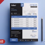 A4 Professional Invoice PSD Template