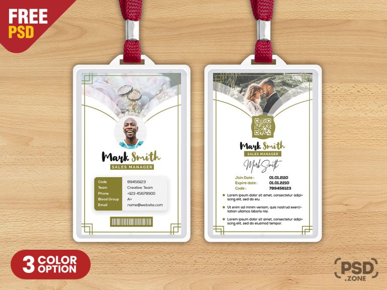 id card design psd template free download id card design psd template free download