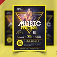 Live Music Festival Flyer PSD Template