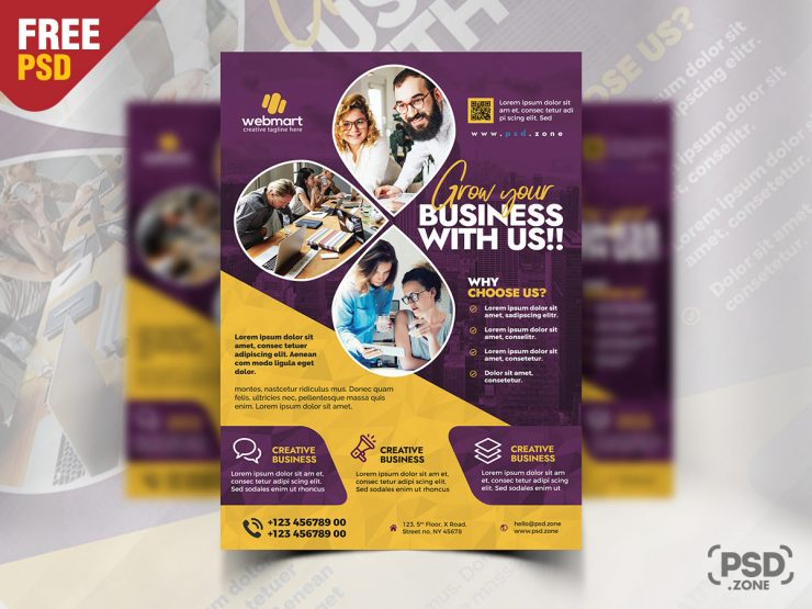 Business Promotion Flyer PSD Design