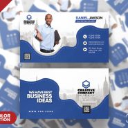 Agency Business Card Design PSD Template