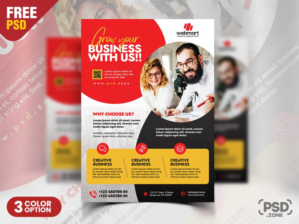 Business Flyer Design Psd Template Psd Zone