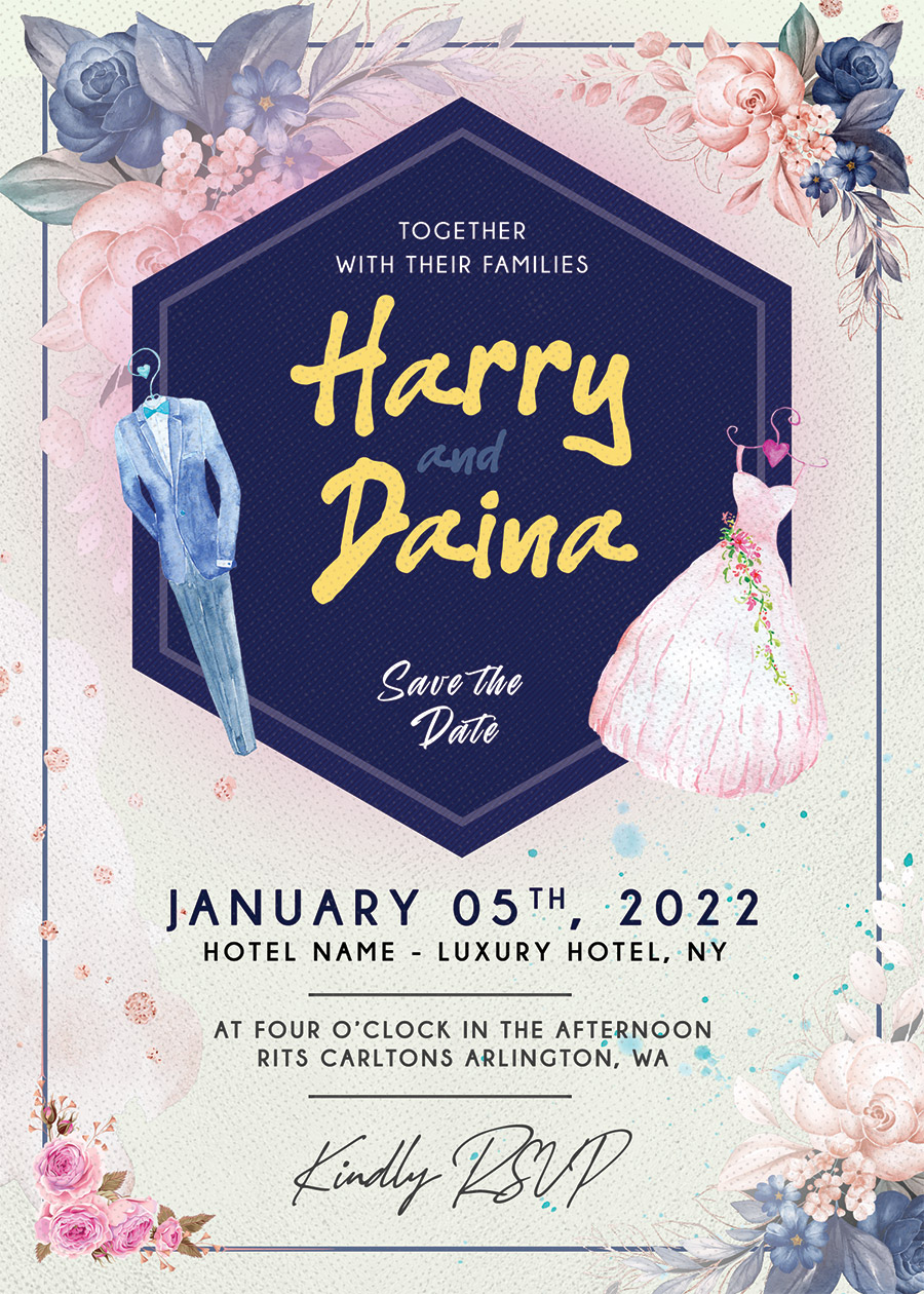 Wedding-Invitation-Card-PSD-Template-Preview - PSD Zone