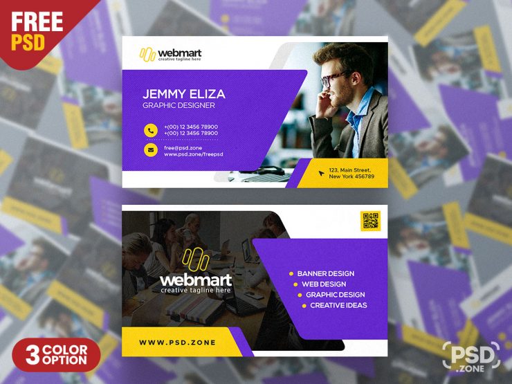 Graphic Designer Business Card PSD Template