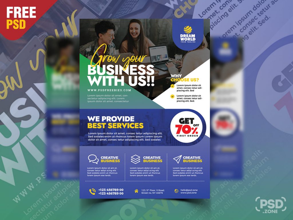 Business Promotion Flyer Psd Design Psd Zone