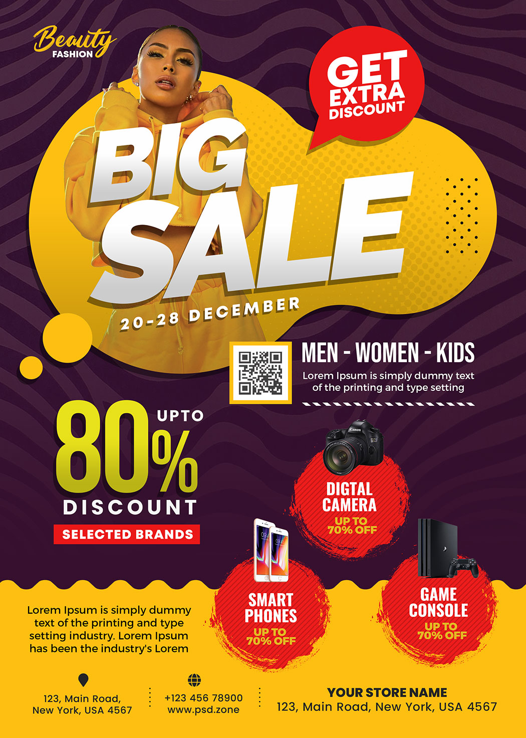 Season Special Sale Flyer PSD Template PSD Zone