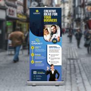 Corporate Creative Business Rollup Banner PSD
