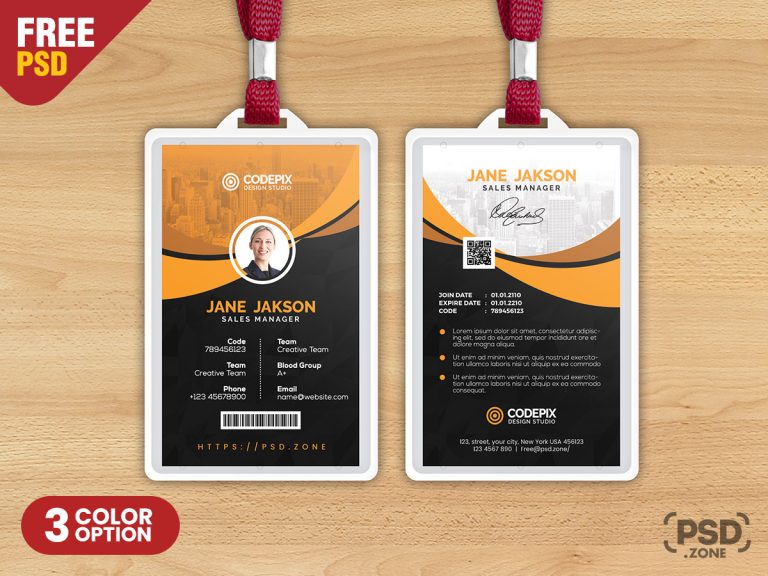 Creative Office Identity Card PSD - PSD Zone