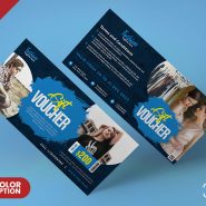 Modern Gift Voucher and Coupon Design PSD