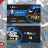 Real Estate Company Business Card PSD