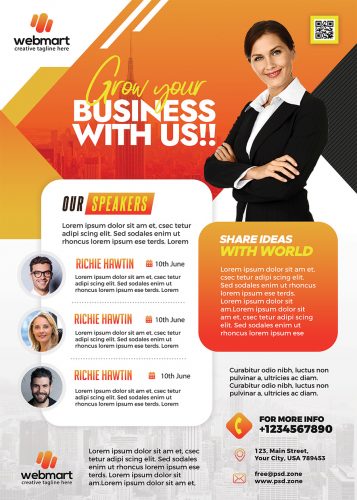 Business Conference Promotion Flyer PSD - PSD Zone